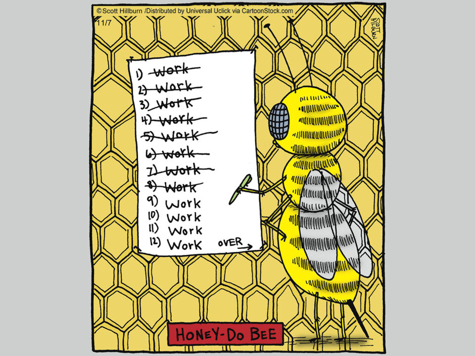 Work work work Honey-do bee
