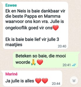 WhatsApp van die twee blondies